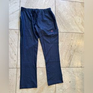 Koi Lite Scrub pants Navy Blue Elastic Waist Pants - medium petite